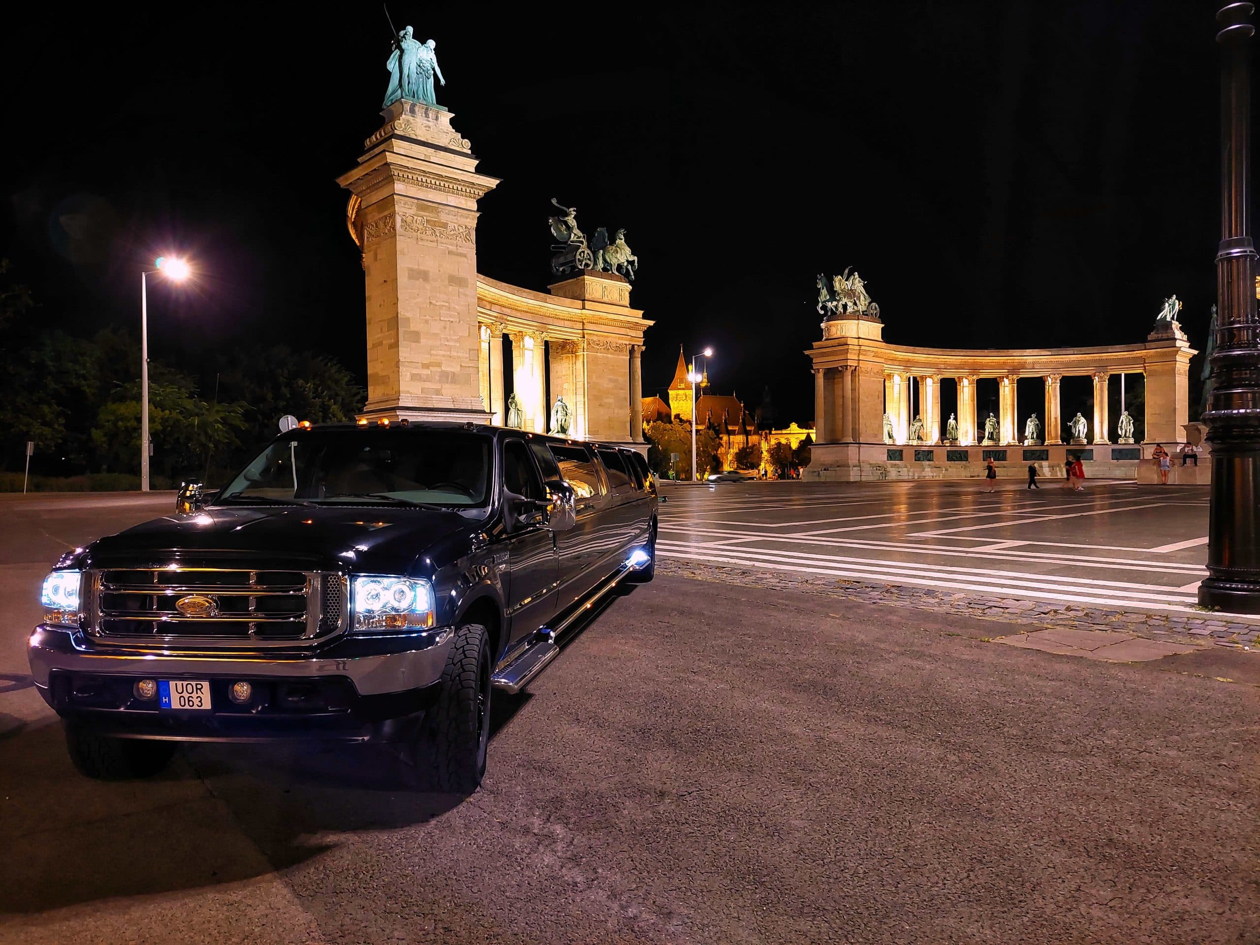 SilverLimo limuzin Budapest éjjel